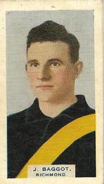 1933 Godfrey Phillips Victorian Footballers (A Series of 75) #11 Jack Baggott Front